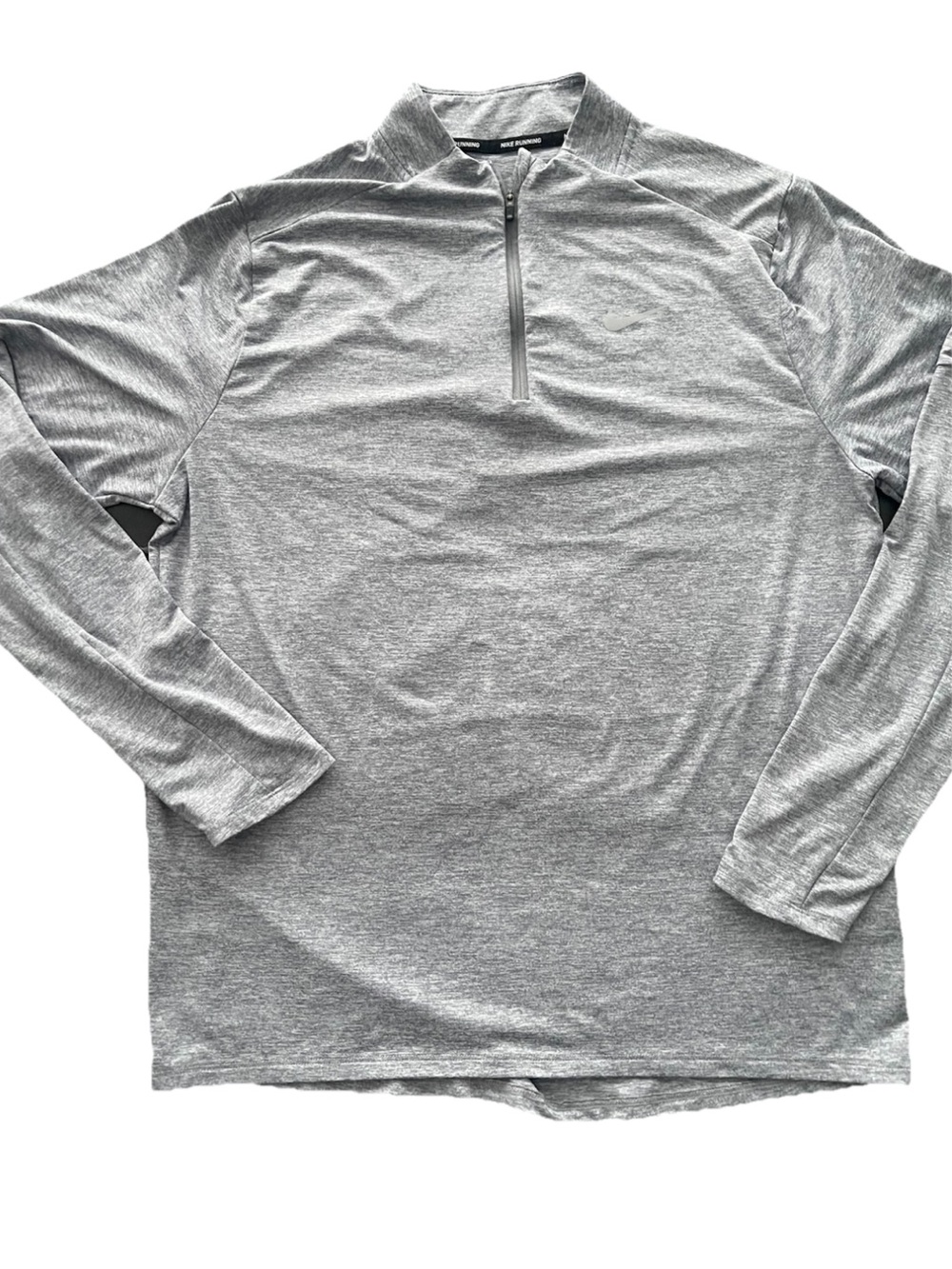Nike Stride Men's Dri-FIT 1/4-Zip Running Top Gray Size Large